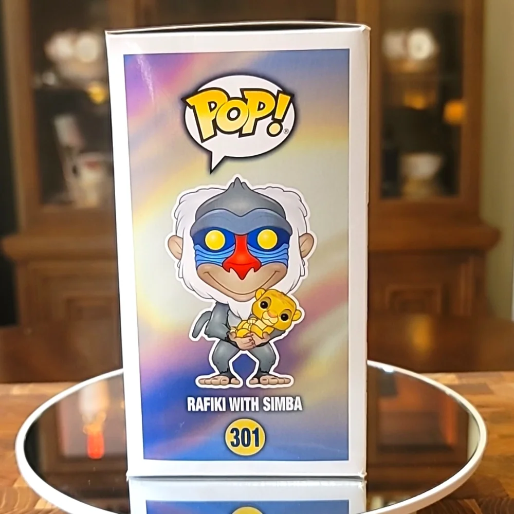 Funko POP Rafiki with Simba Flocked Lion King vinyl Figure - Picture 4 of 4